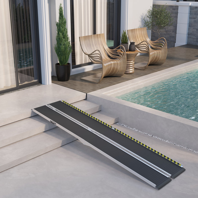 HomCom 2 in. Portable Ramp, 2" H x 120" W x 29" D