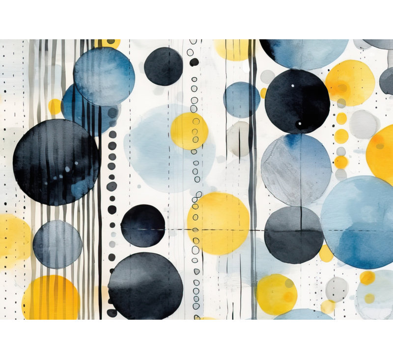 Oceanic Bubbles - Abstract Livingroom Framed Canvas Decor