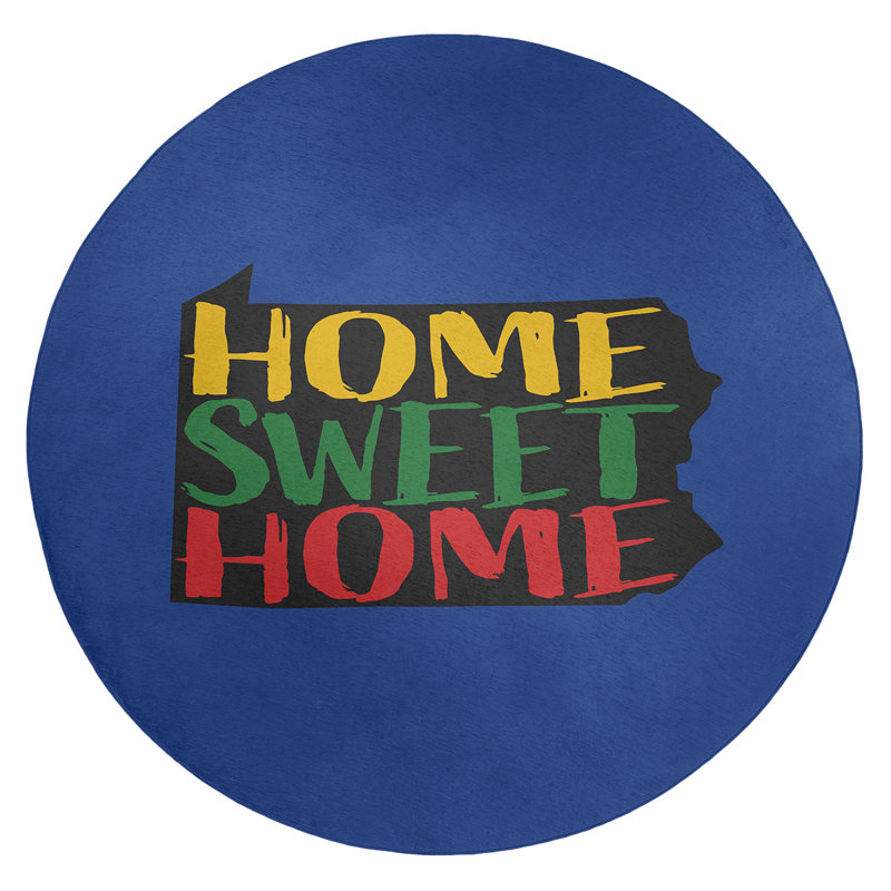 Chenille Indoor Rug, Round 5'