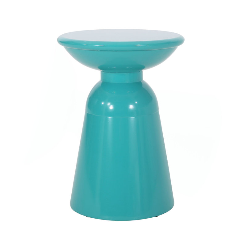 Table de bout d'extérieur en métal - Grand, Sarcelle