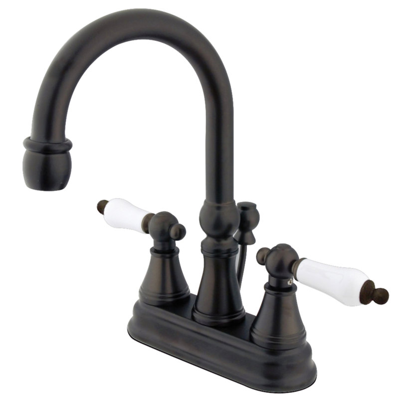 Robinet pour salle de bain avec ensemble de drain central à Madison, Bronze huilé