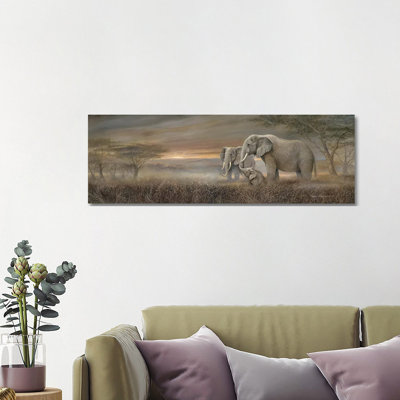Gentle Giants by Ruane Manning - Wrapped Canvas Panoramic Print