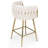 Kristyn Upholstered 25.6'' Counter Stool With Metal Frame-916650107