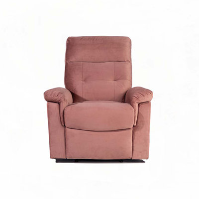 Velvet Manual Recliner Chair