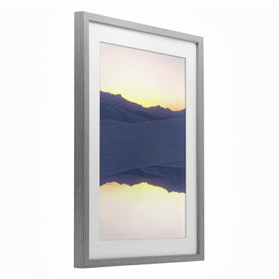 «Desert Sunset», reproduction sous verre encadrée, conception par Robin Vandenabeele
