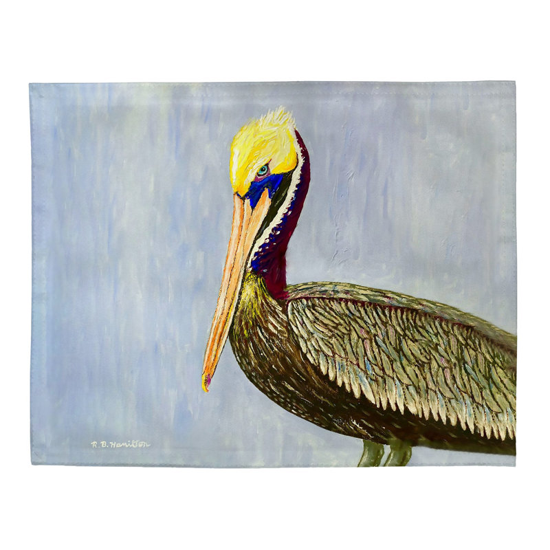 Ensemble de 4 napperons Pelican Portrait