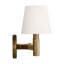 Luminaire mural de salle de bain 1 lumière Lauren Ralph Lauren Grayson avec abat-jour en lin blanc-112738218-112738215-112738217