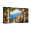 Vue panoramique et paysages urbains de la Méditerranée avec des fleurs et de la mer-780368404