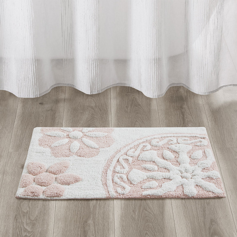 Tapis de bain en coton touffeté Medallion