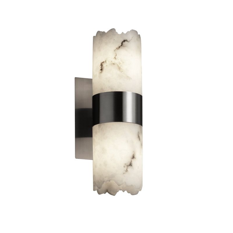 Salina Armed Sconce, Brushed Nickel, No