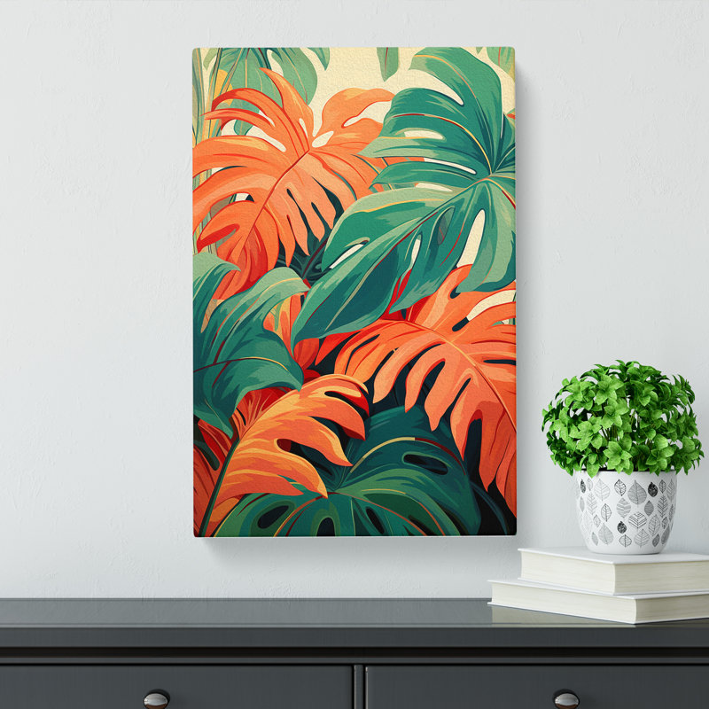 Tropical Leaf - Print, 76cm H x 50cm W x 3cm D