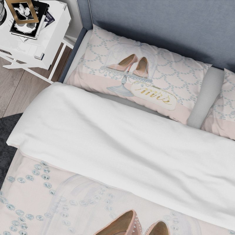 Fashion and Glam Shoes I - Ensemble de housse de couette chic et luxueux - Polyester microfibre