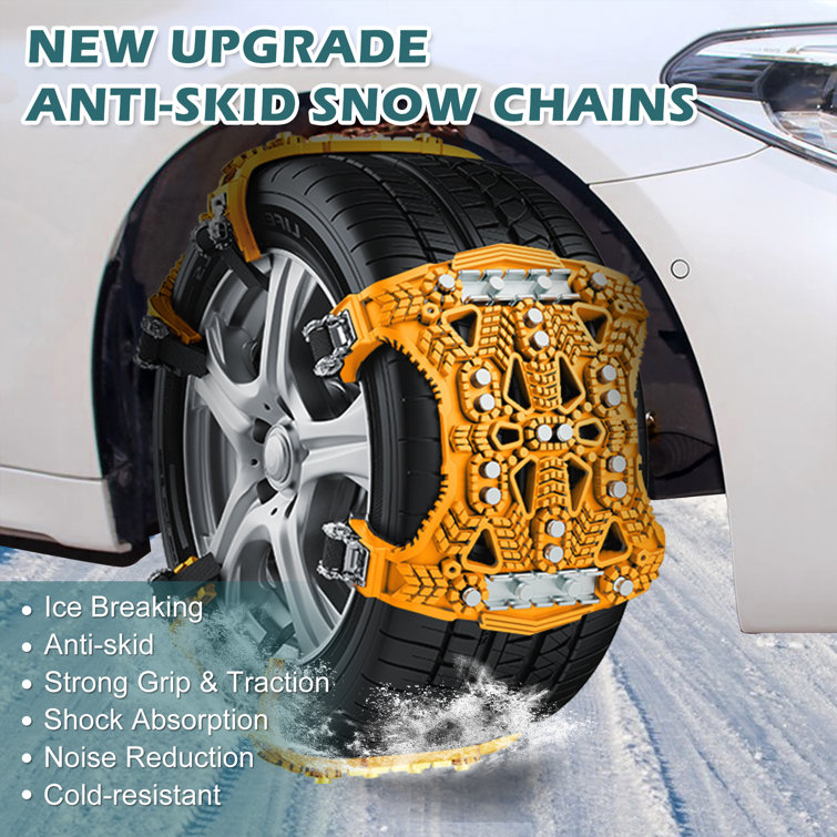 AntiSkid Car Tire Chain Mat for Mud Sand Traction Polyurethane