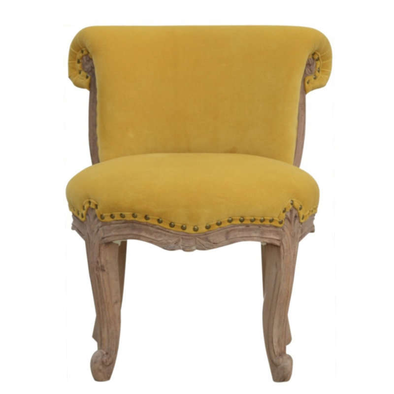 Chaise d'appoint en coton de 19,69 po de large Ailani