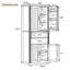 Armoire de rangement noire multifonctionnelle à 2 tiroirs | Idée de cadeau-681573977