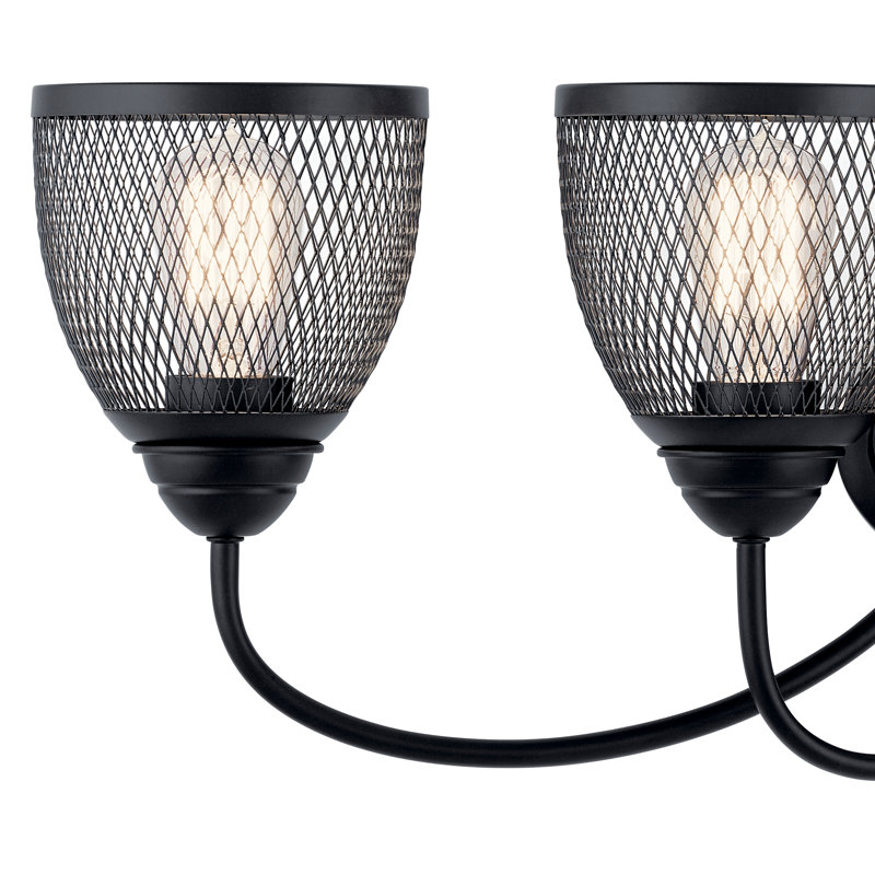 Éclairage pour salle de bain 4 lumières Credle, Noir