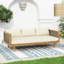 3 Seater Outdoor Daybed With Rattan Arms-2018758373