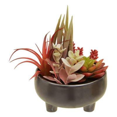 Fiori 24 cm H Faux Succulent Plant in Ceramic Pot