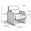 Élégante chaise d'appoint moderne, revêtement en chenille avec un design polyvalent pour le salon et le bureau