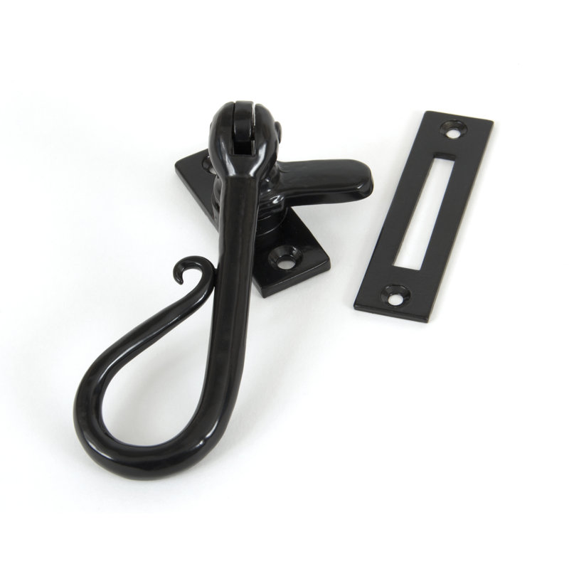 Shepherd''s Crook Fastener Door Accessory, Black