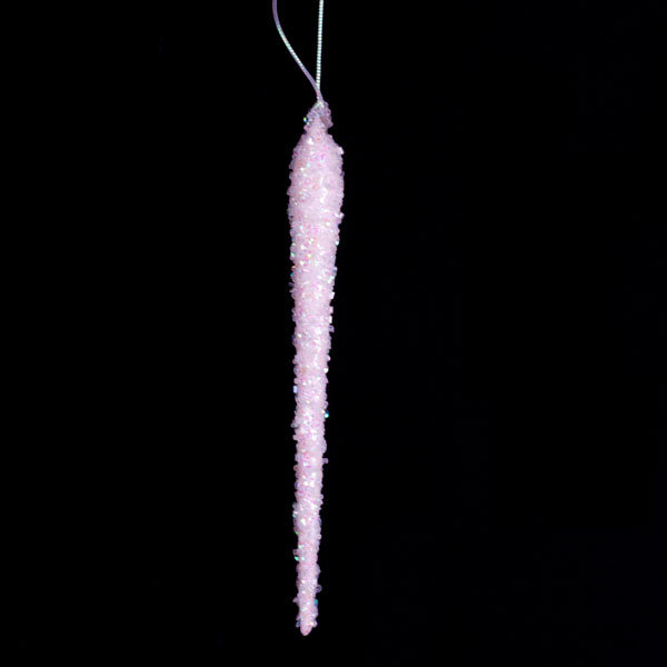 Finial Ornament, 20cm H x 5cm W x 5cm D, White Iridescent