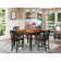 Ashworth Counter Height Butterfly Leaf Rubberwood Solid Wood Dining Set