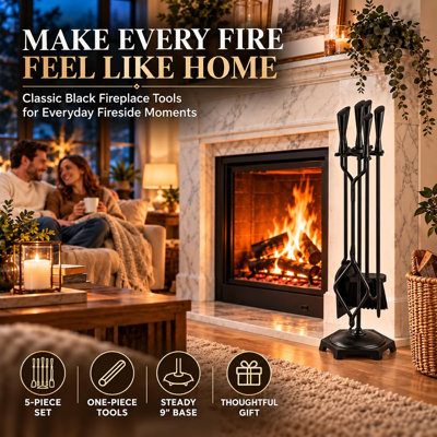 Piece Fireplace Tool Set