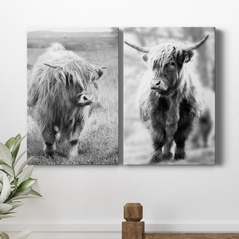 Gretna Green Highland - ensemble de 2 photographies sur toile tendue, H 48 po x l 64 po x P 1 po