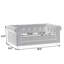 Elegant Rectangular Pet Bed For Small And Medium-Sized Dogs, Durable Elevated Dog Sofa Bed, Comfortable Dog Sofa, Modern And Fashionable Linen Fabric Dog Sofa-Light Grey-1373299015