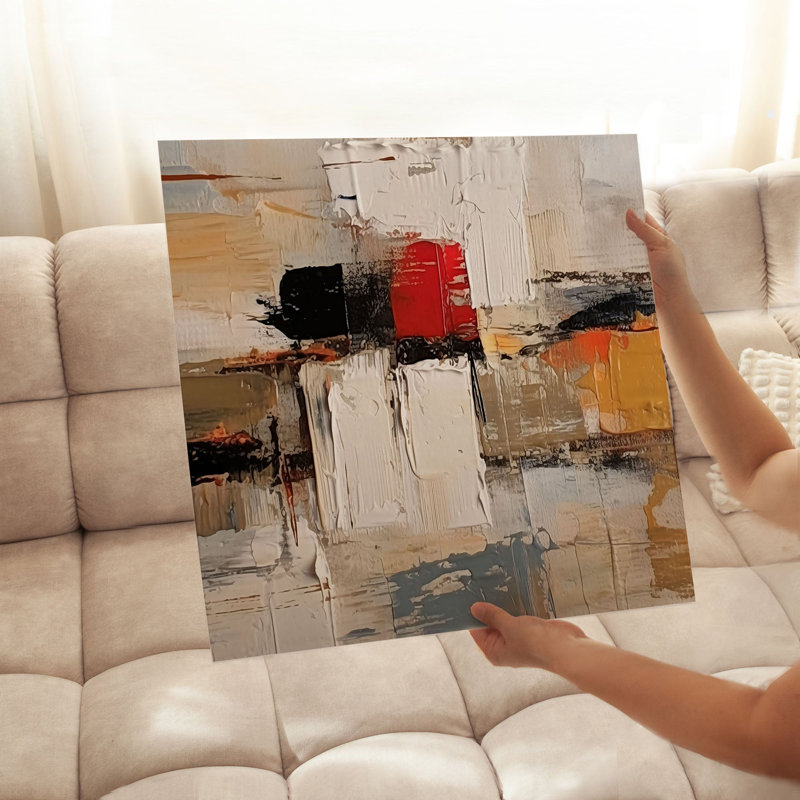Abstract Chromatic Symphony Transitional Unframed Art Print, 10" H x 10" W