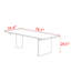 Table rectangulaire en bois massif de style français-107558069