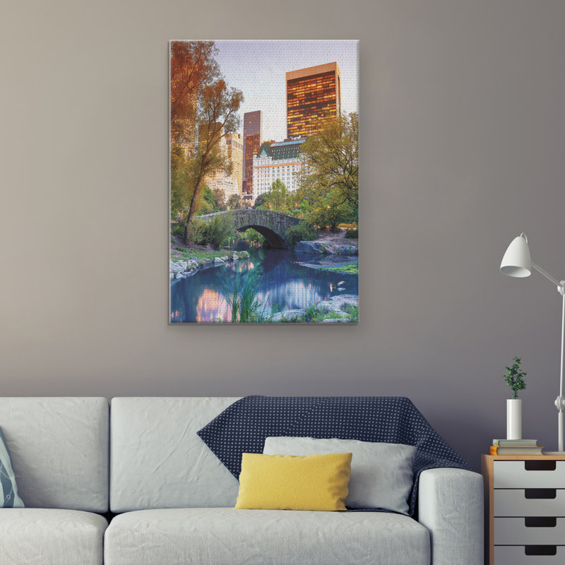 " Central Park View " by GI ArtLab, 24" H x 36" W x 1.5" D