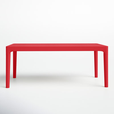 Farrah 23.6'' Plastic / Acrylic Outdoor Coffee Table