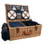 4 Person Tweed effect Fitted Picnic Hamper-1382697177