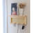 Rattan Key Holder With 4 Key Hooks,Wall Mounted Decorative Floating Shelf For Entryway,Nursery,Mudroom, Hallway, Office