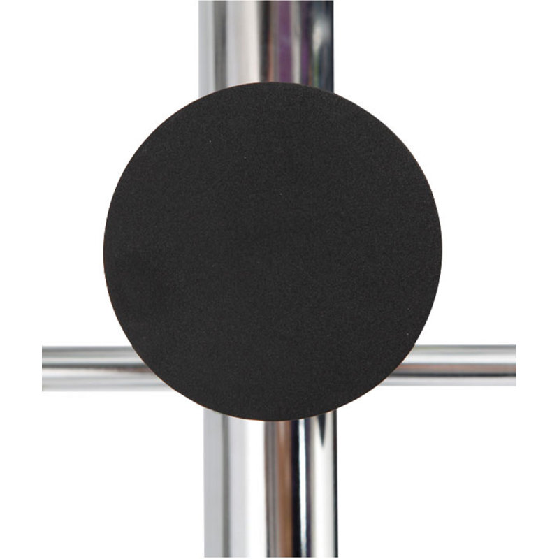 Polished Chrome Freestanding Coat Rack with Umbrella Stand