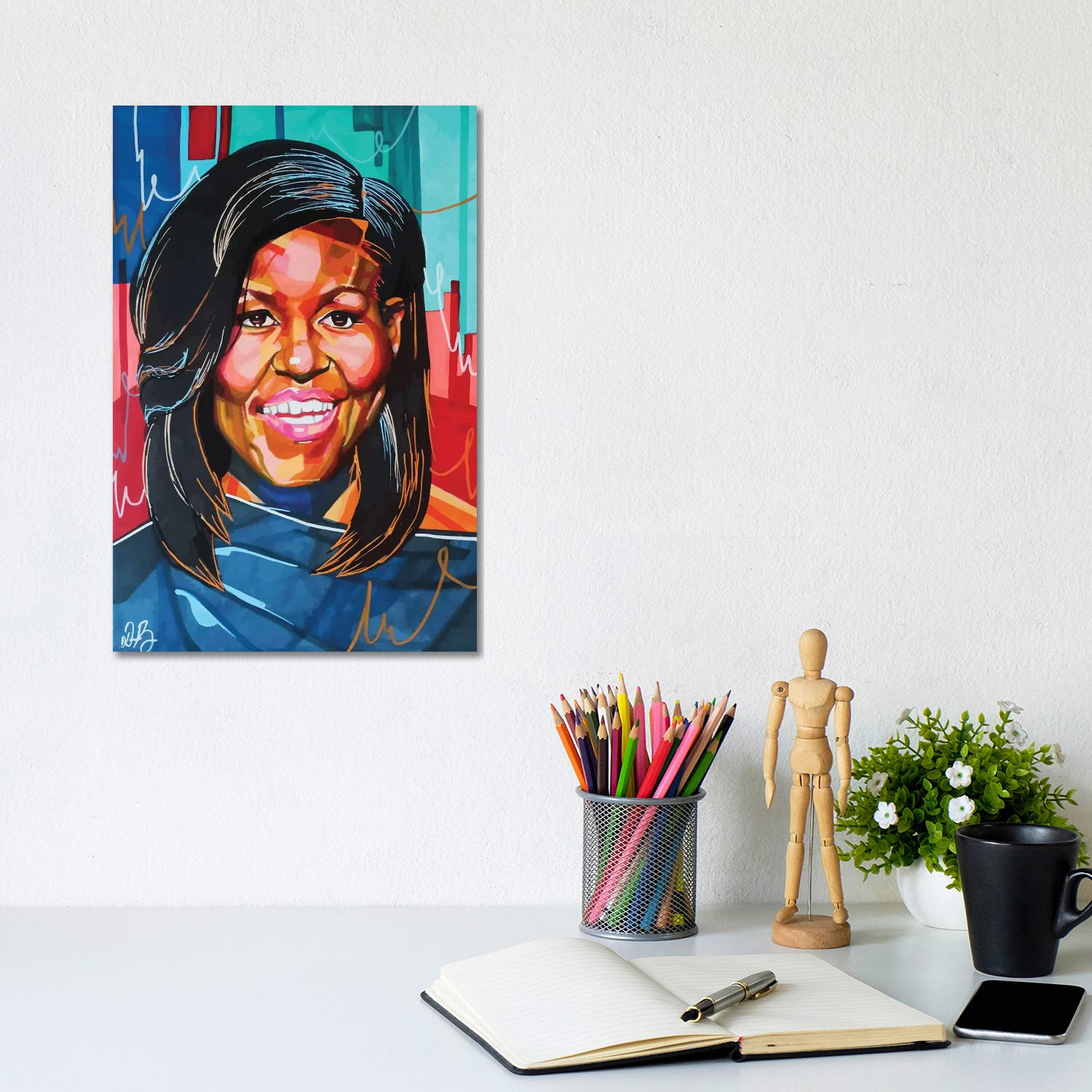 East Urban Home Michelle Obama - Graphic Art Print | Wayfair
