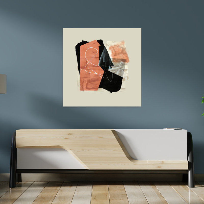 Art contemporain, art contemporain abstrait, H 36 po x l 36 po
