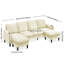 Canapé modulaire, canapé en U, canapé modulaire confortable à 4 places, canapé modulaire en U moderne, canapé de salon