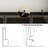 90.6" Large Dining Cabinet with LED Lights