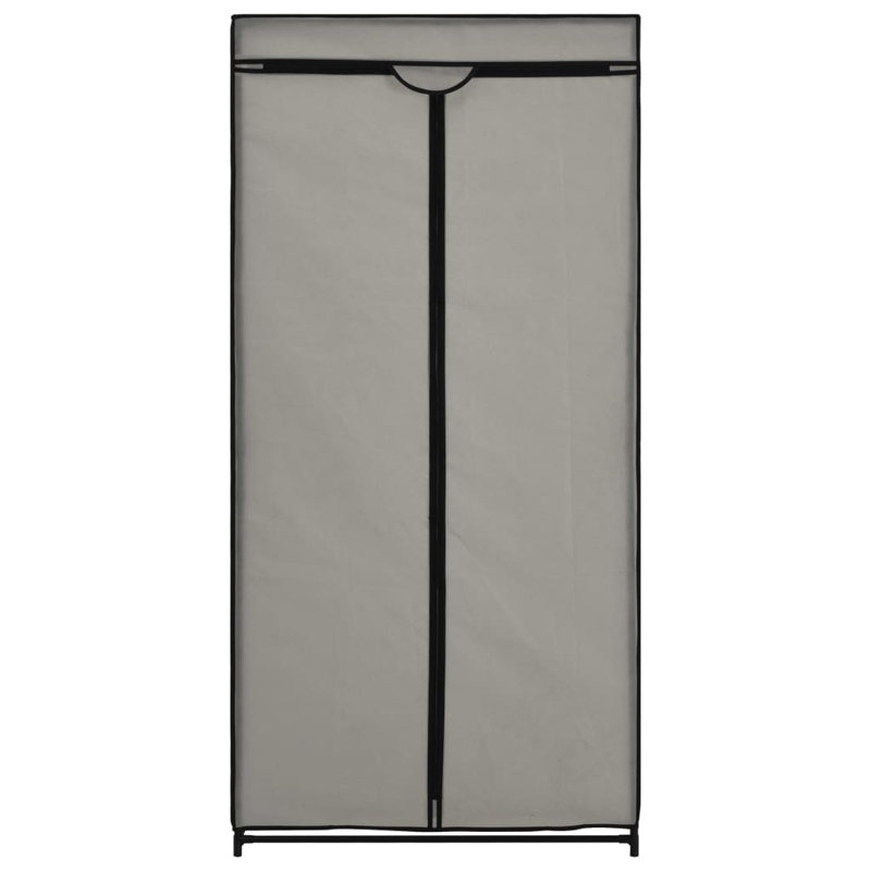 2 Door Wardrobe, Grey