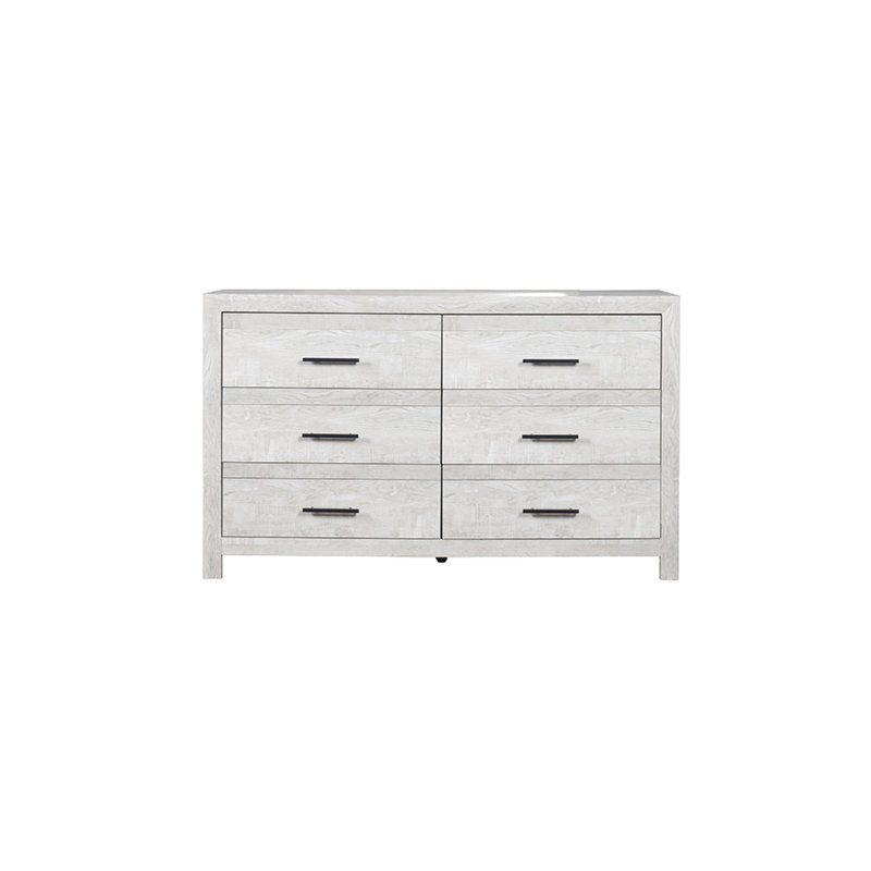 Zarrah 5 Piece Bedroom Set, King, Rustic Oak, 5 Pcs: Bed, Nightstand, 2 Dressers, Mirror