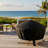 Claire Black Solid Fire Pit Cover with Drawstring Closure - 30"-990229846-990229839