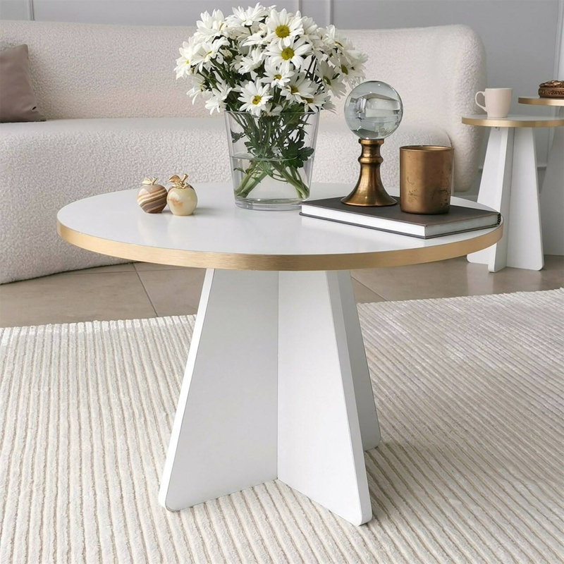 Abla Coffee Table, White