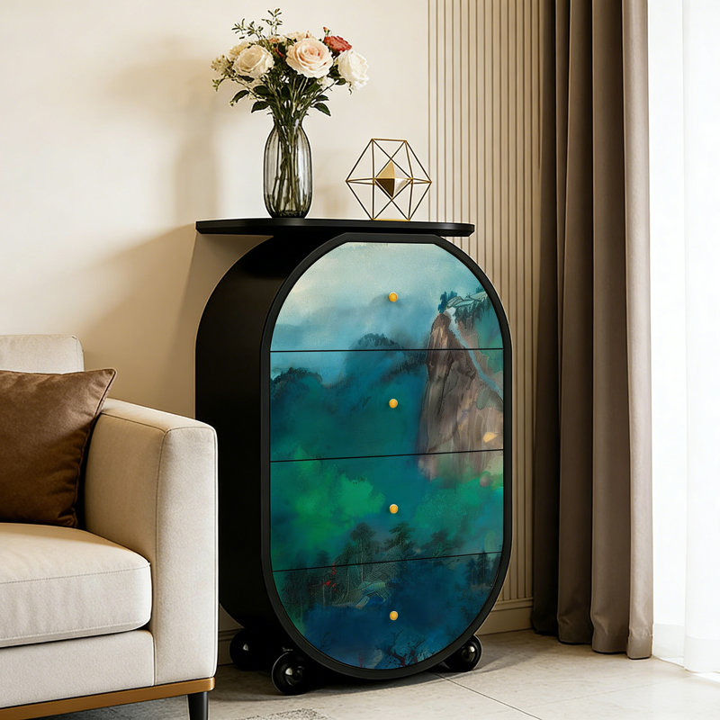 Nouvelle armoire d'entrée en bois massif de style chinois