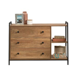 Gracie Oaks Danya 3 Drawer Standard Dresser & Reviews | Wayfair