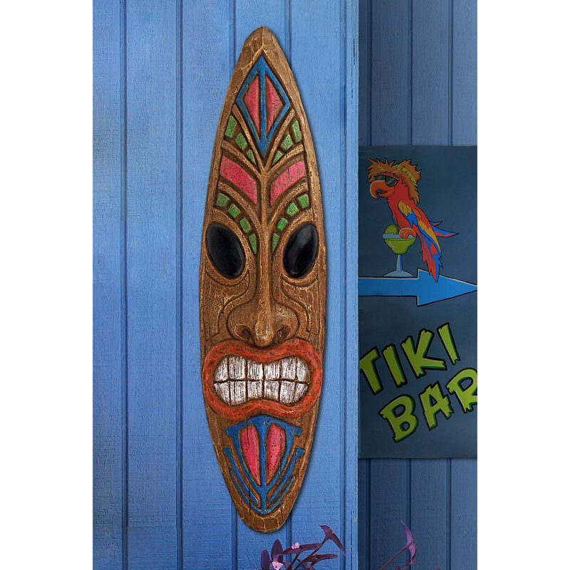 Ka Hekili, dieu du tonnerre, plaque murale Tiki