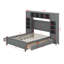 Lit plateforme double avec rangement double-1163661477