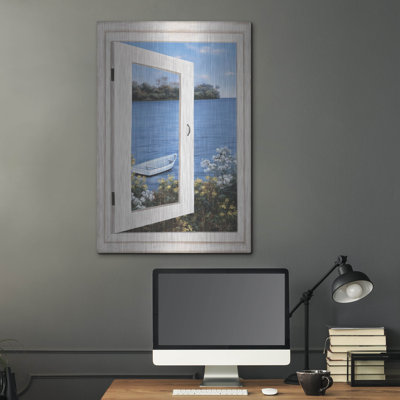«Bay Window Vista I» par Diane Romanello, art mural en métal