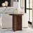 Potbelly Round End Table with Cross Base-1634217373